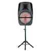 Qfx Portable Party Speaker (15") with Wireless Microphone and Stand PBX-61161